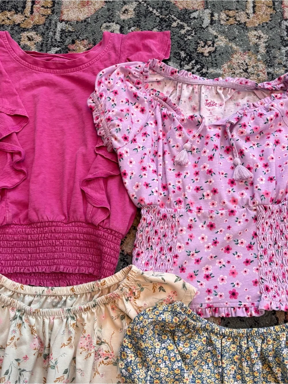 Justice OshKosh B’gosh Girls Tops Blouse Shirts Lot Sz Small or 7 7/8